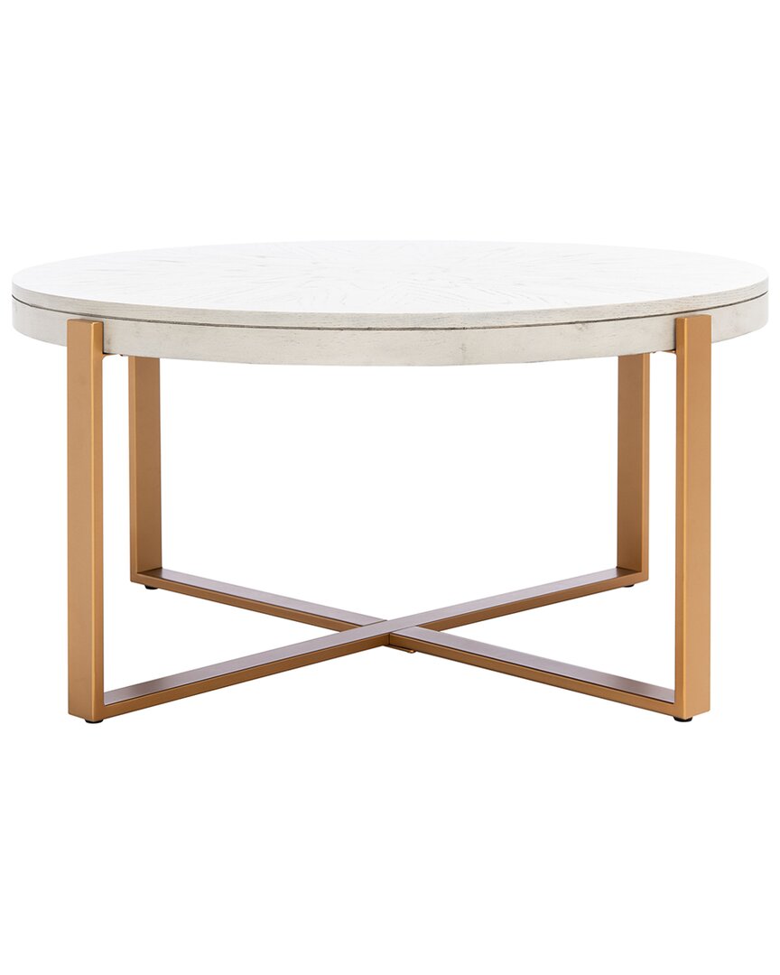 Safavieh Navya Round Coffee Table In White