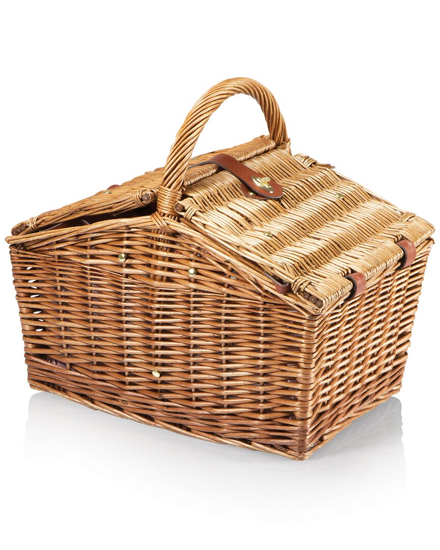 Picnic Time Piccadilly Picnic Basket For 2 In Brown