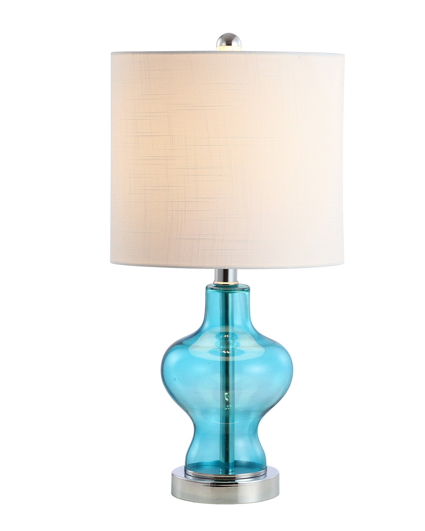 Jonathan Y Mer 20.5in Glass Metal Led Table Lamp