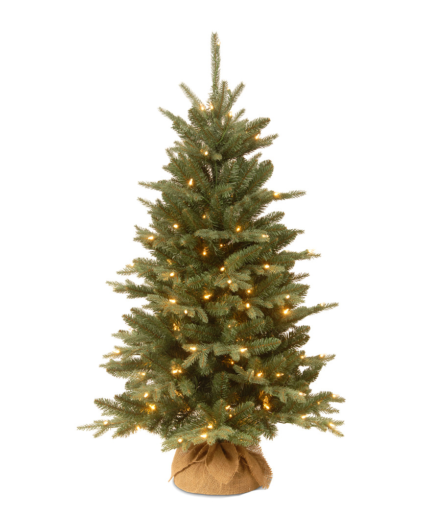 National Tree Company 4ft Burlap Tree With 150 Clear Lights
