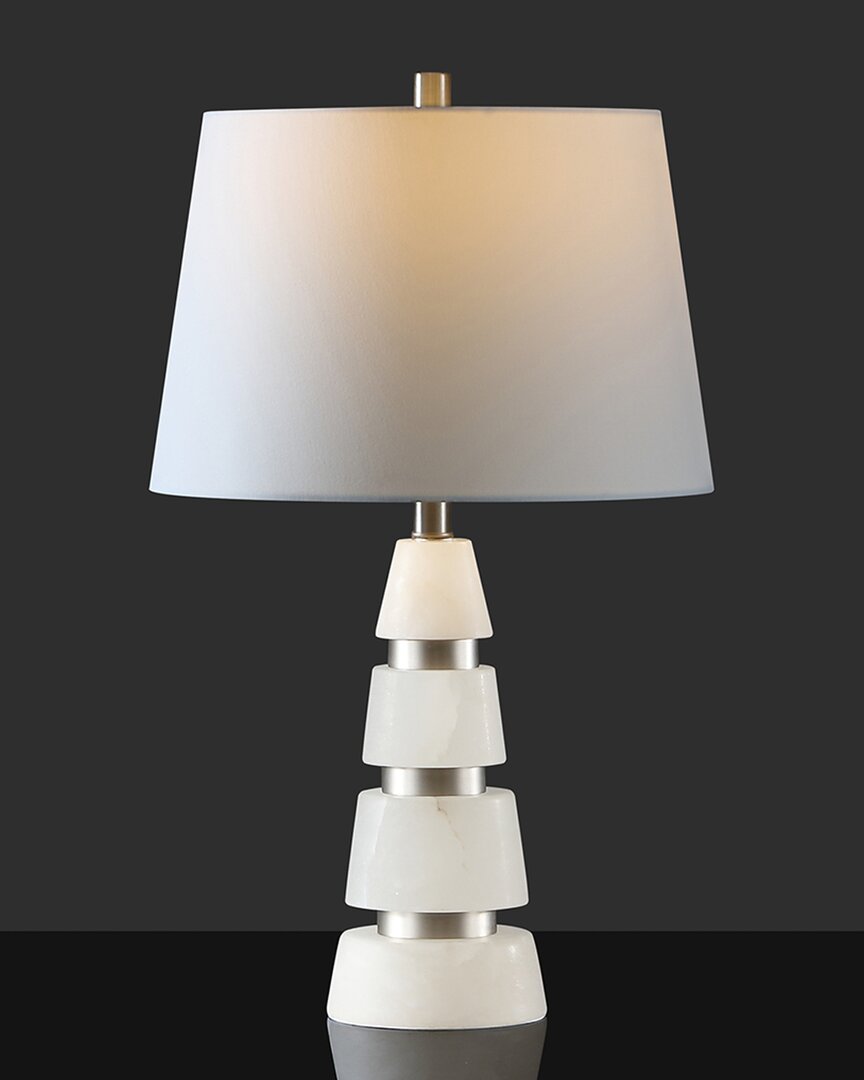 Safavieh Zhang Alabaster Table Lamp In Silver