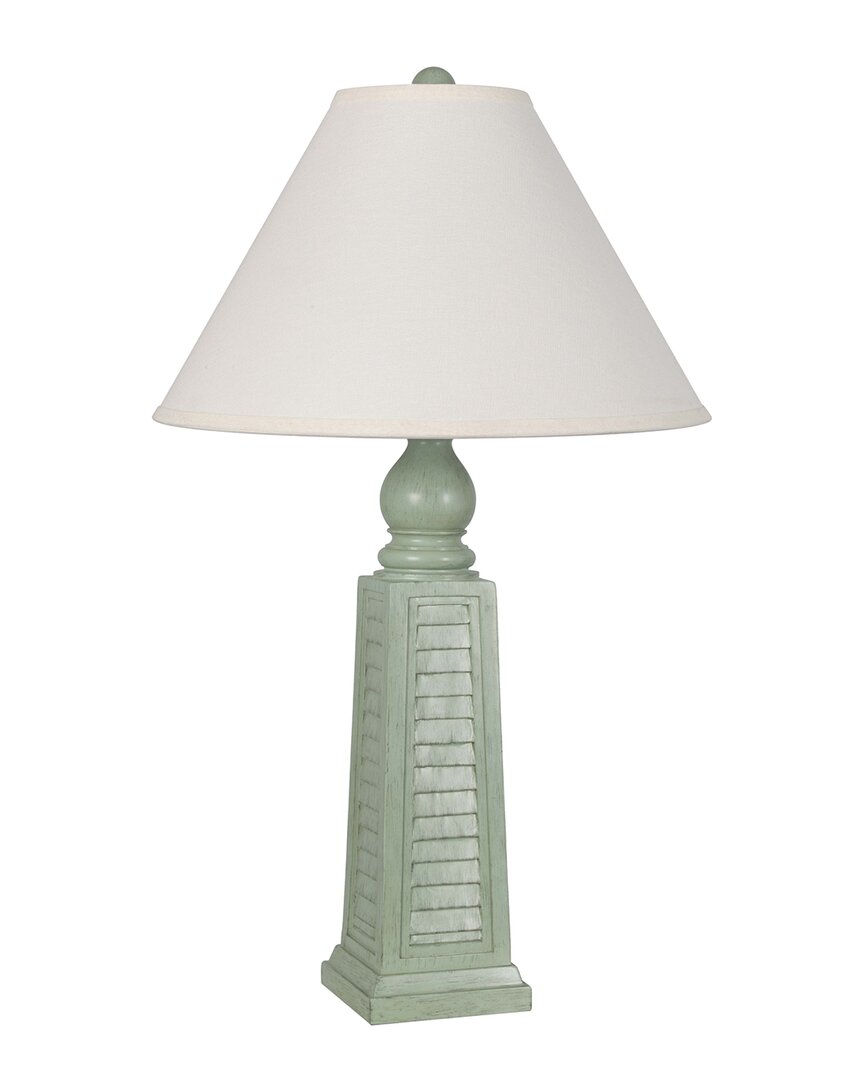 Lamps Per Se Set Of Two 29in Shutter Table Lamps With Linen Shade