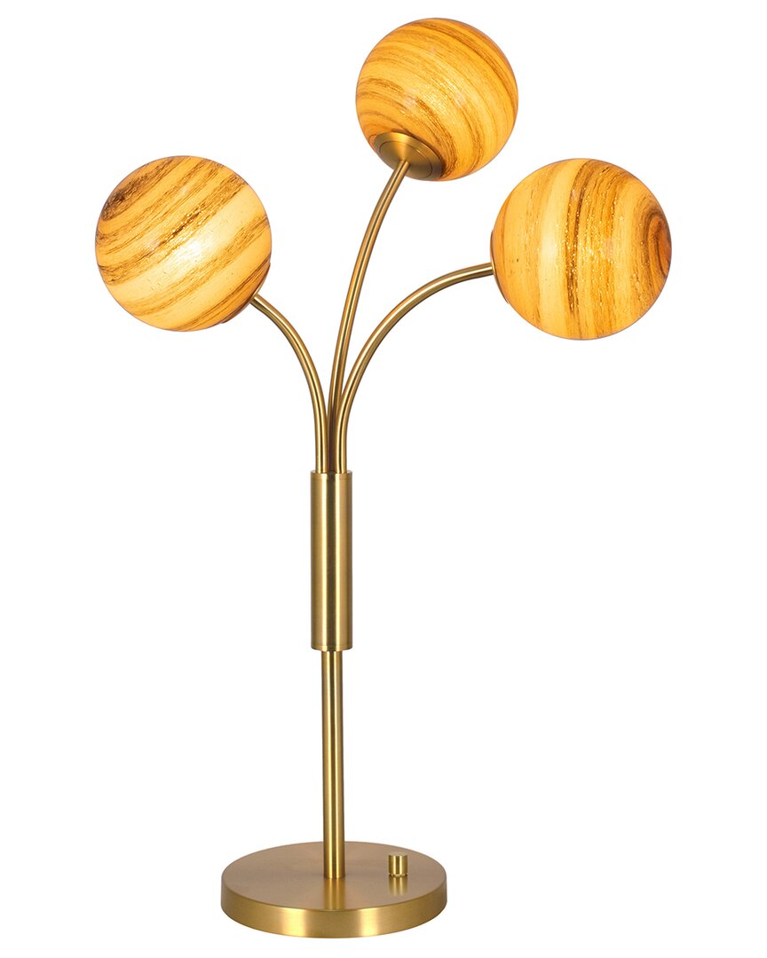 Lamps Per Se 3-light Metal Led Table Lamp