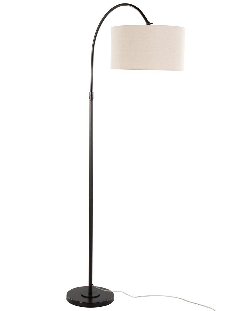 Lumisource April 72 Contemporary Metal Floor Lamp In Oil Bro In White