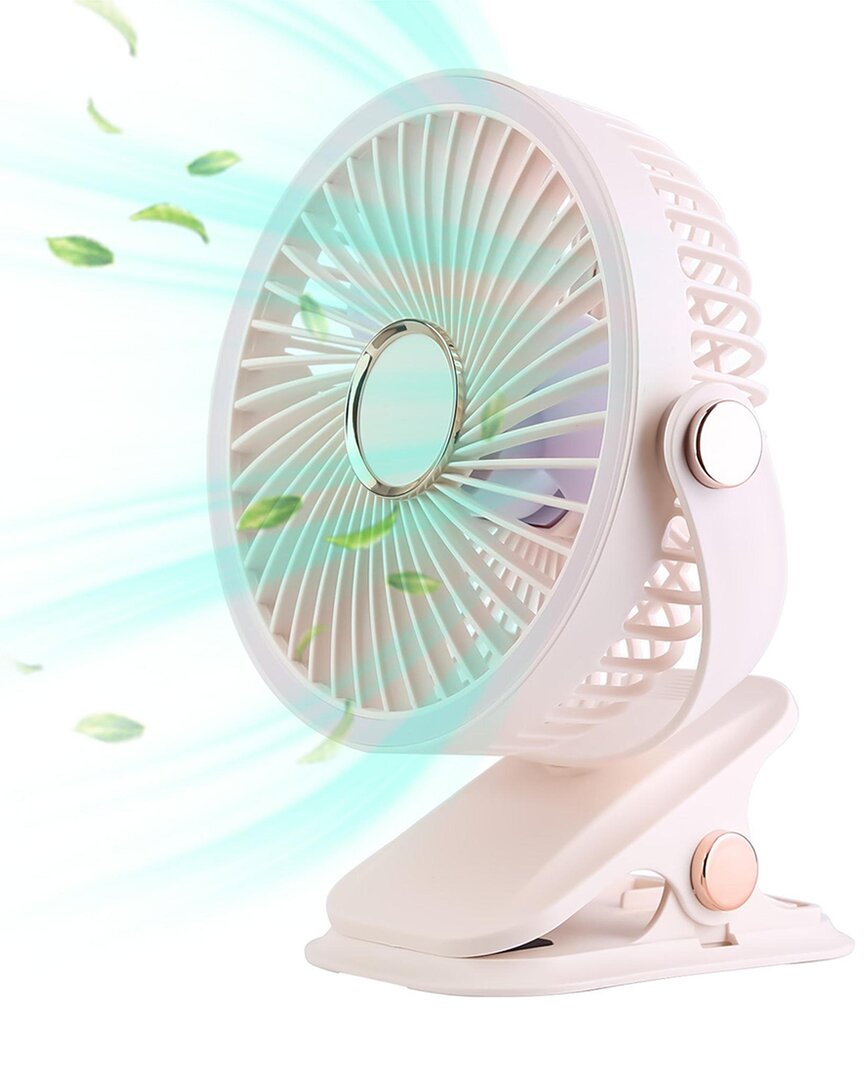 Fresh Fab Finds Portable White Quiet Clip On Fan With 5 Speeds