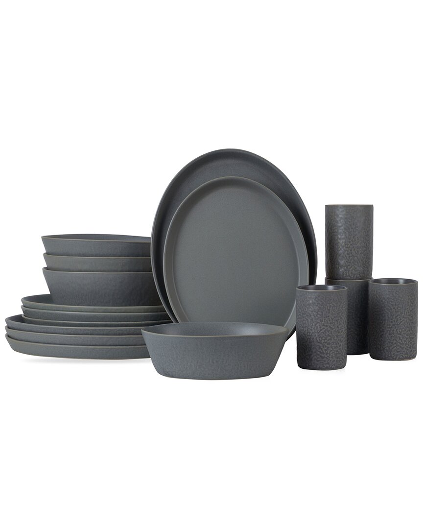 Stone By Mercer Project Stone Lain By Mercer Project Katachi 16pc Stoneware Dinnerware Set
