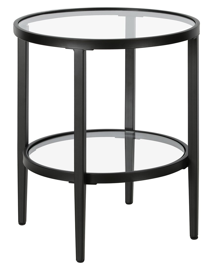 Shop Abraham + Ivy Discontinued  Hera Round Side Table In Black