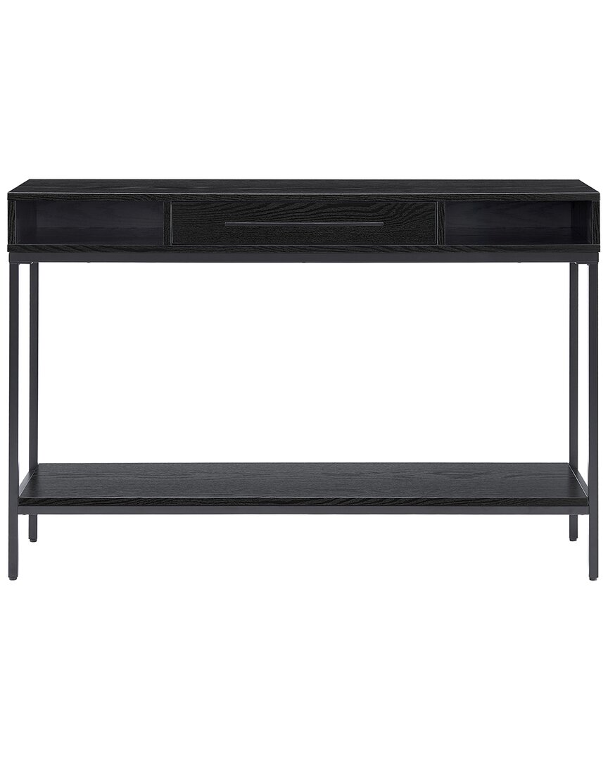 Abraham + Ivy Fern 48 Wide Rectangular Desk In Black Grain In Black