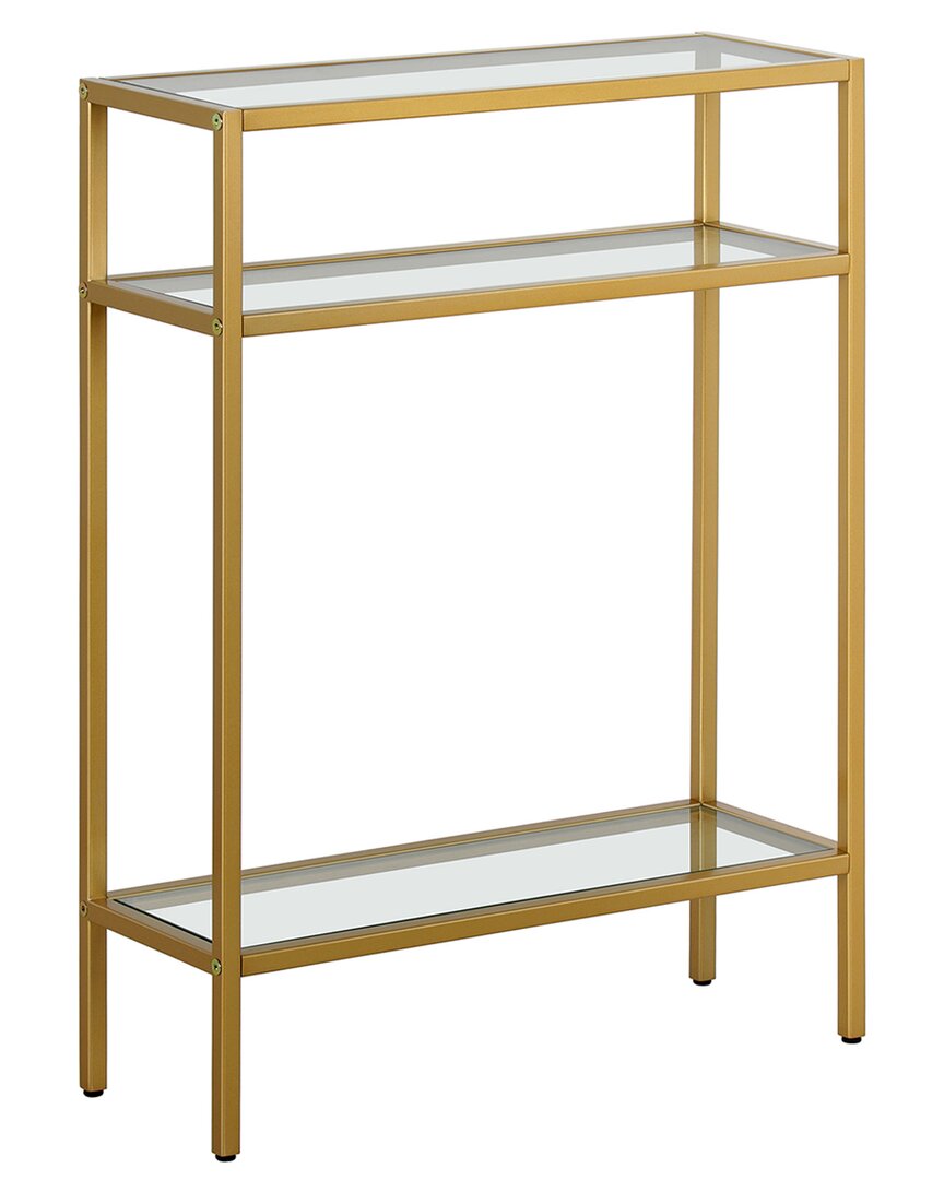 Abraham + Ivy Siviline Rectangular Console Table In Gold
