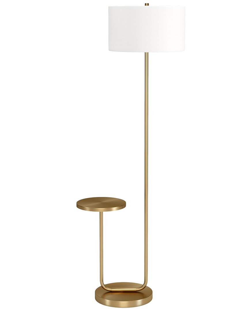 Abraham + Ivy Jacinta Tray Table Floor Lamp In Gold