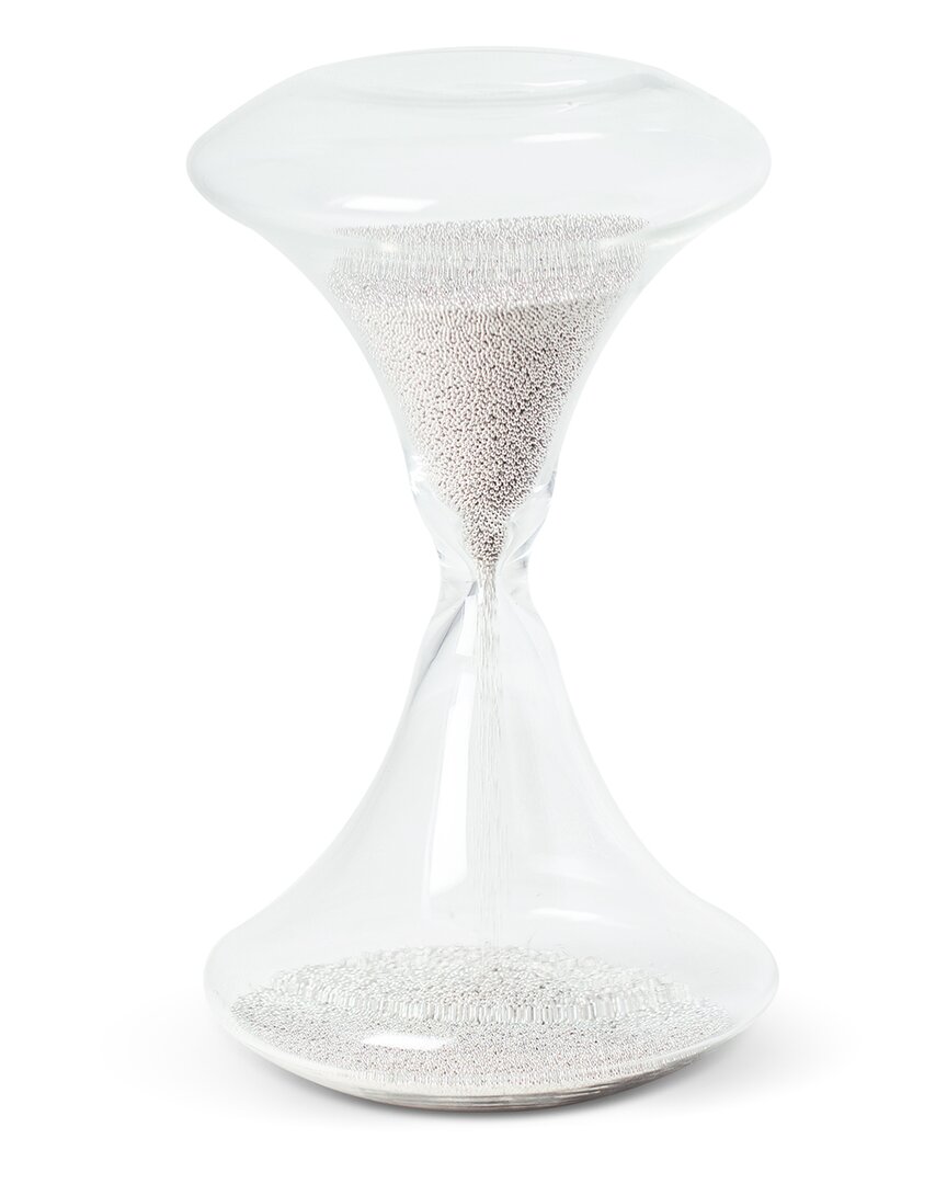 Bey-berk Hand Blown 45 Minute Sand Timer In White