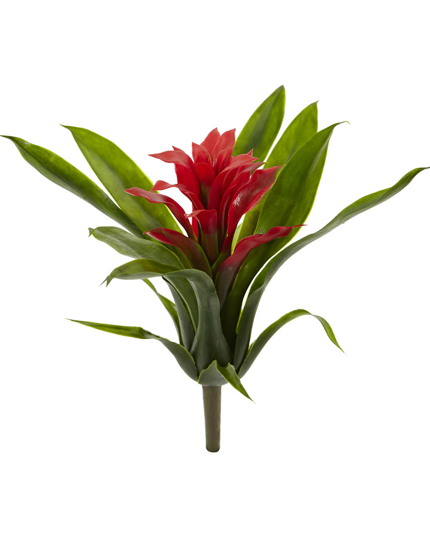 Nearly Natural Set Of 6 Bromeliad Artificial Flower Stem