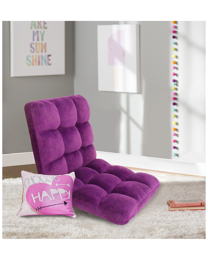 Shop Chic Home Daphene Recliner Chair In Purple