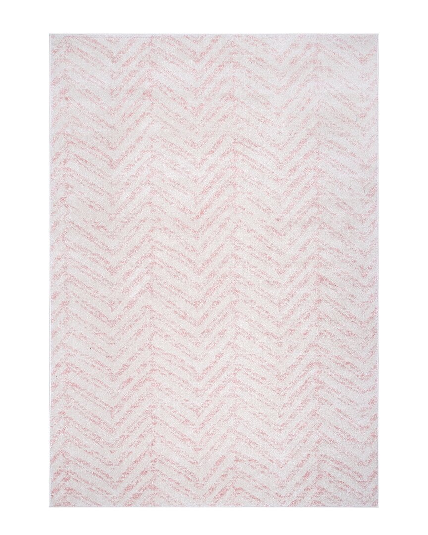Nuloom Geometric Rosanne Rug In Pink