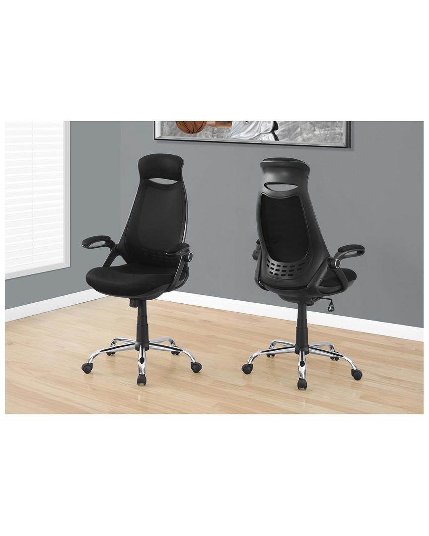 Monarch Specialties High-back Executive Office Chair In Black