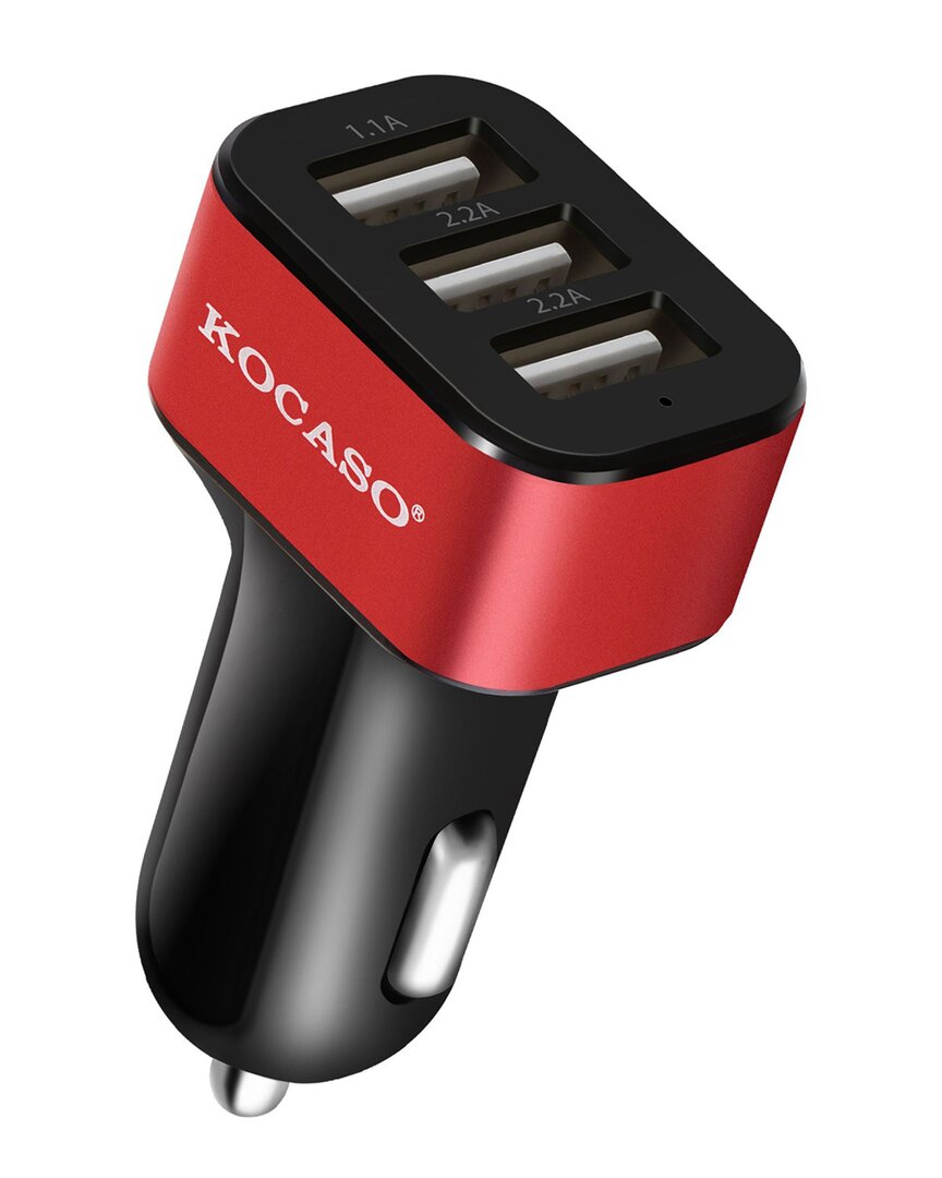 Fresh Fab Finds Kocaso Triple Usb Car Charger In Red