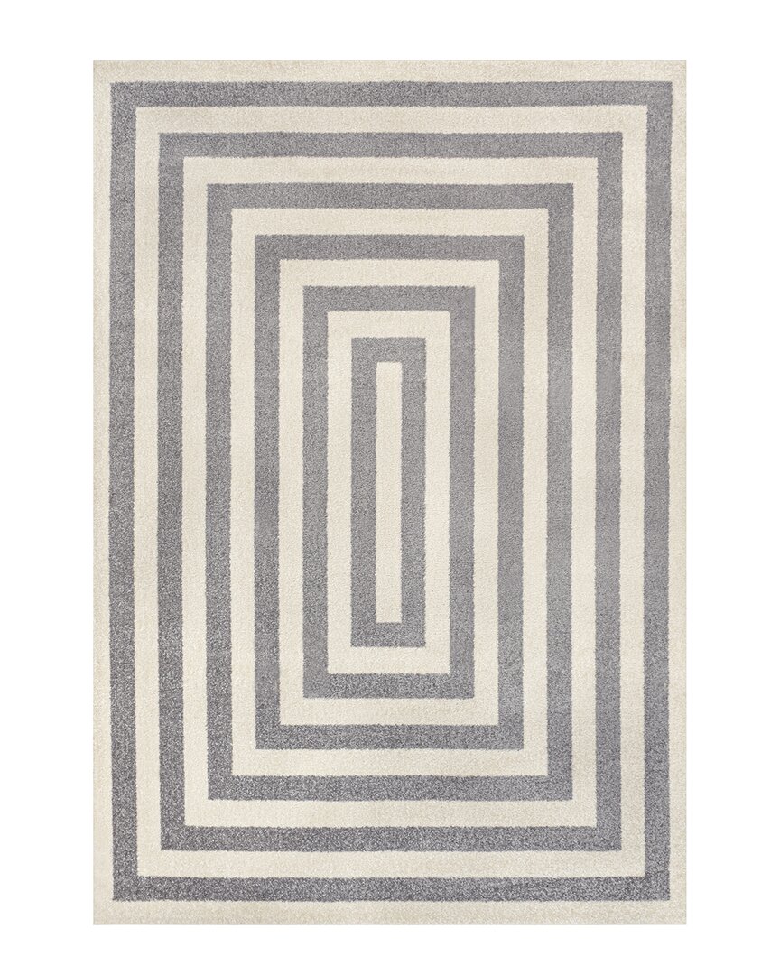 Jonathan Y Bandol Modern Classic Mitre Stripe Area Rug In Gray