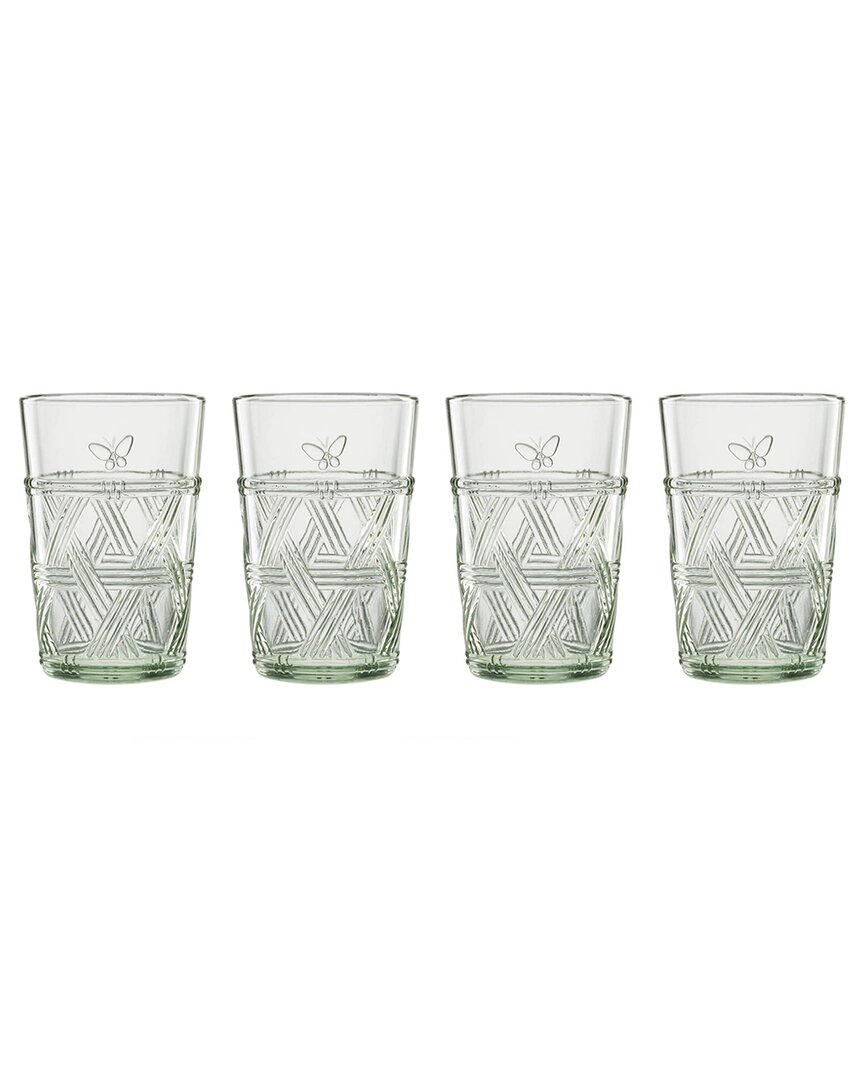 Lenox Set Of 4 Butterfly Meadow Tall Glasses