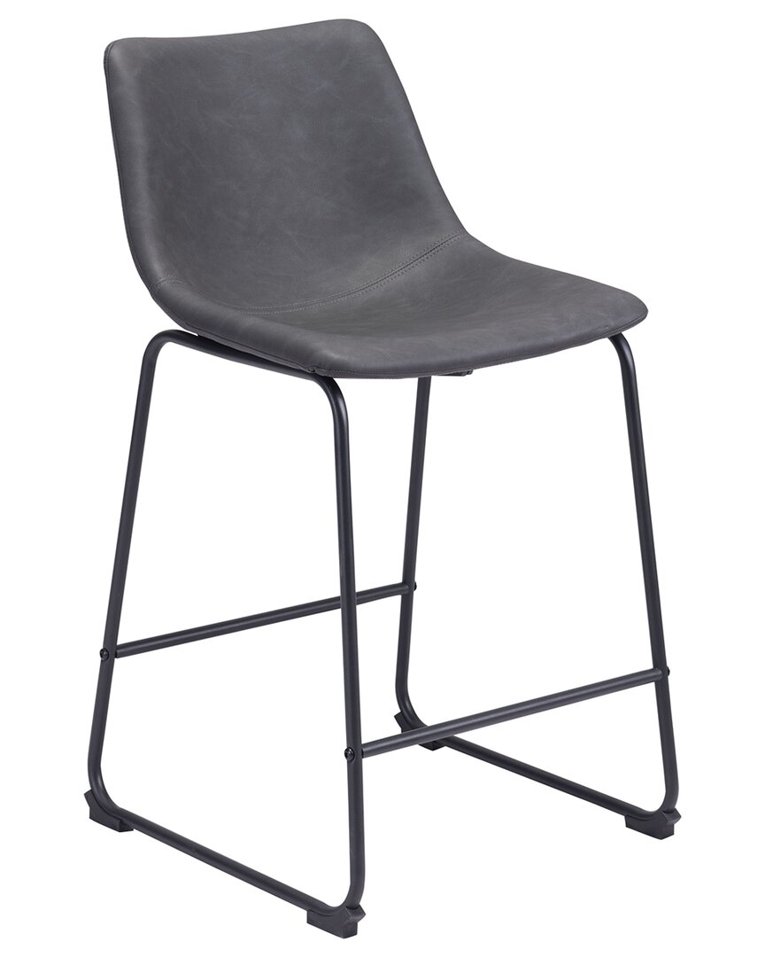 Zuo Modern Smart Counter Chair In Charcoal