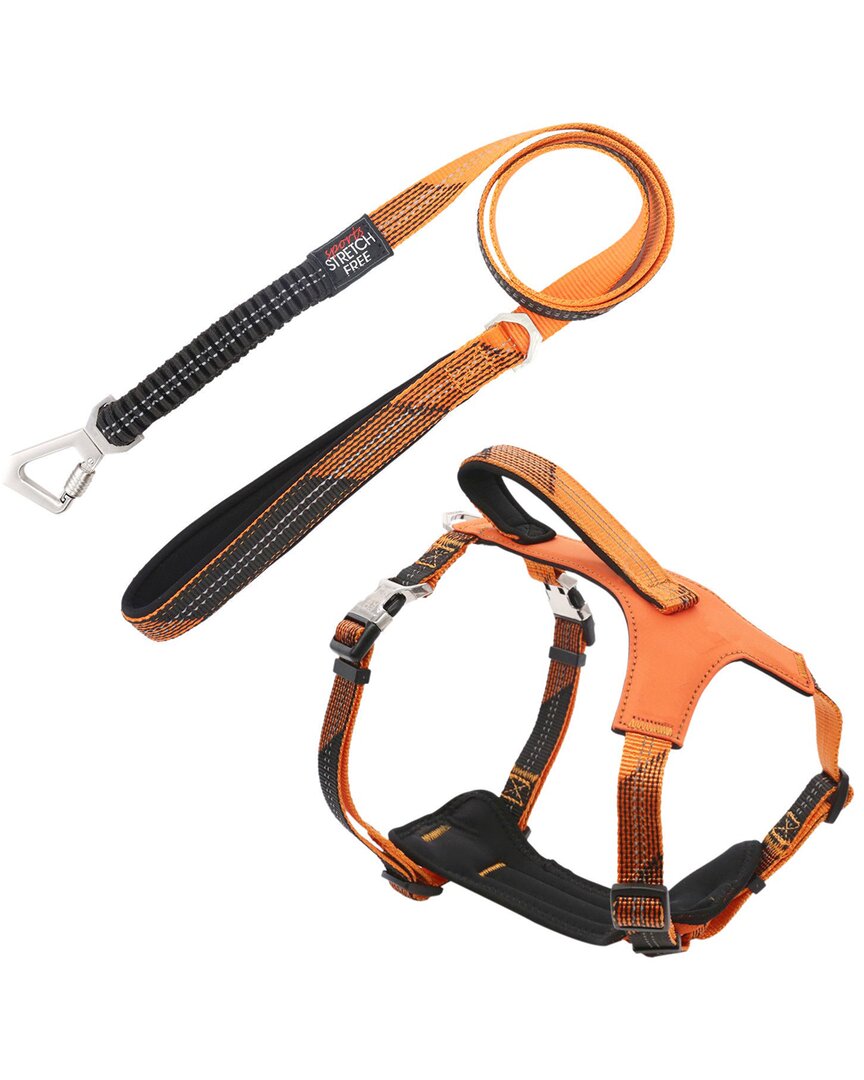 Pet Life Geo Prene 2 In 1 Shock Absorbing Neopre In Orange