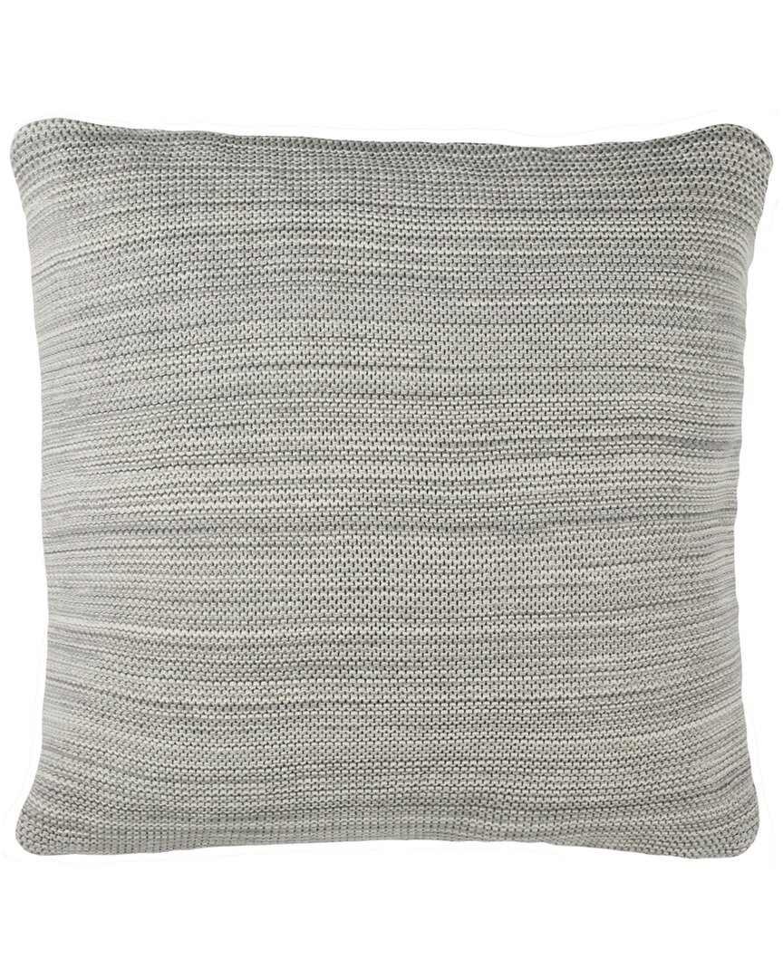 Safavieh Loveable Knit Pillow In Grey
