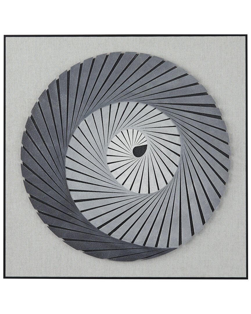 Peyton Lane Wood Contemporary 3d Spiral Shadow Box