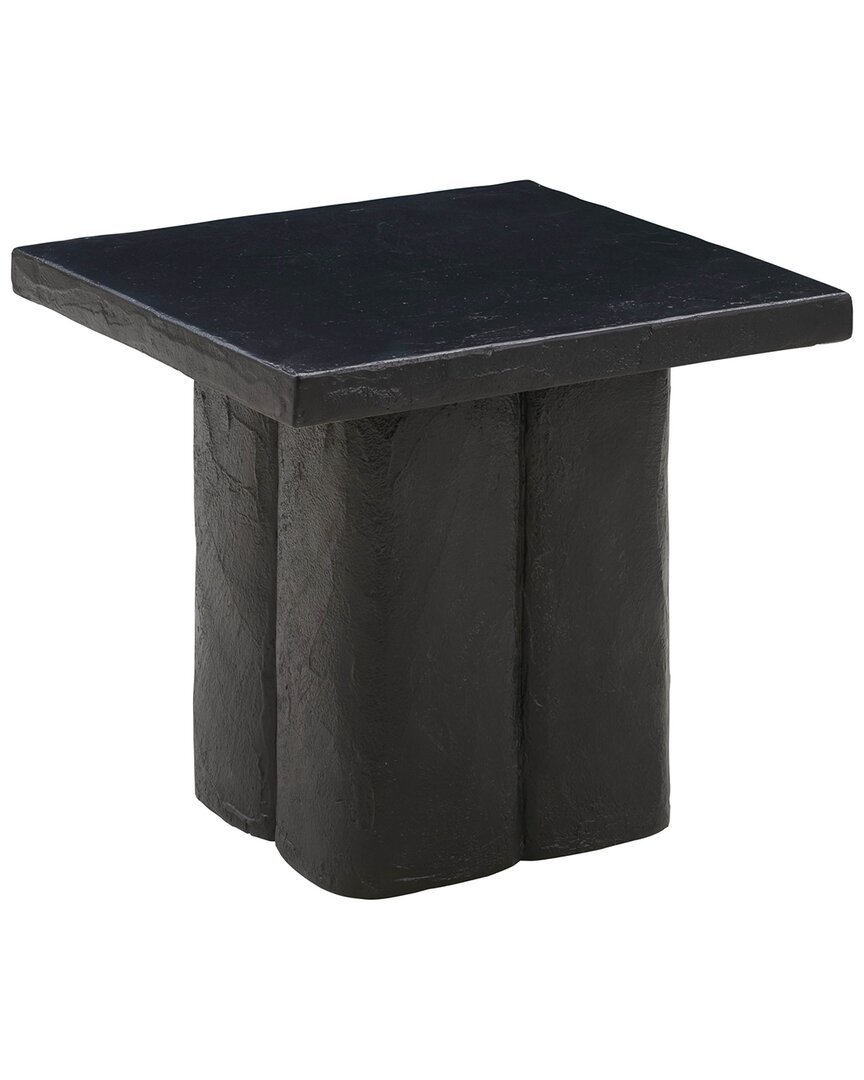 Tov Furniture Kayla Concrete Side Table In Black