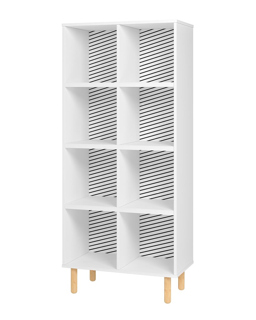 Manhattan Comfort Essex 60.23 Double Bookcase In Gray