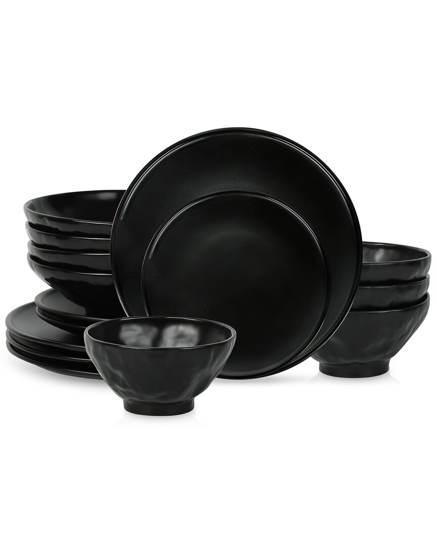 Stone By Mercer Project Nendo 16pc Stoneware Dinnerware Set