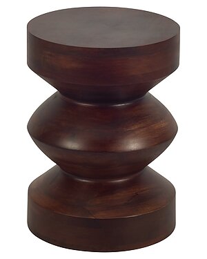 Sagebrook Home 18in Solid Mango Side Table 