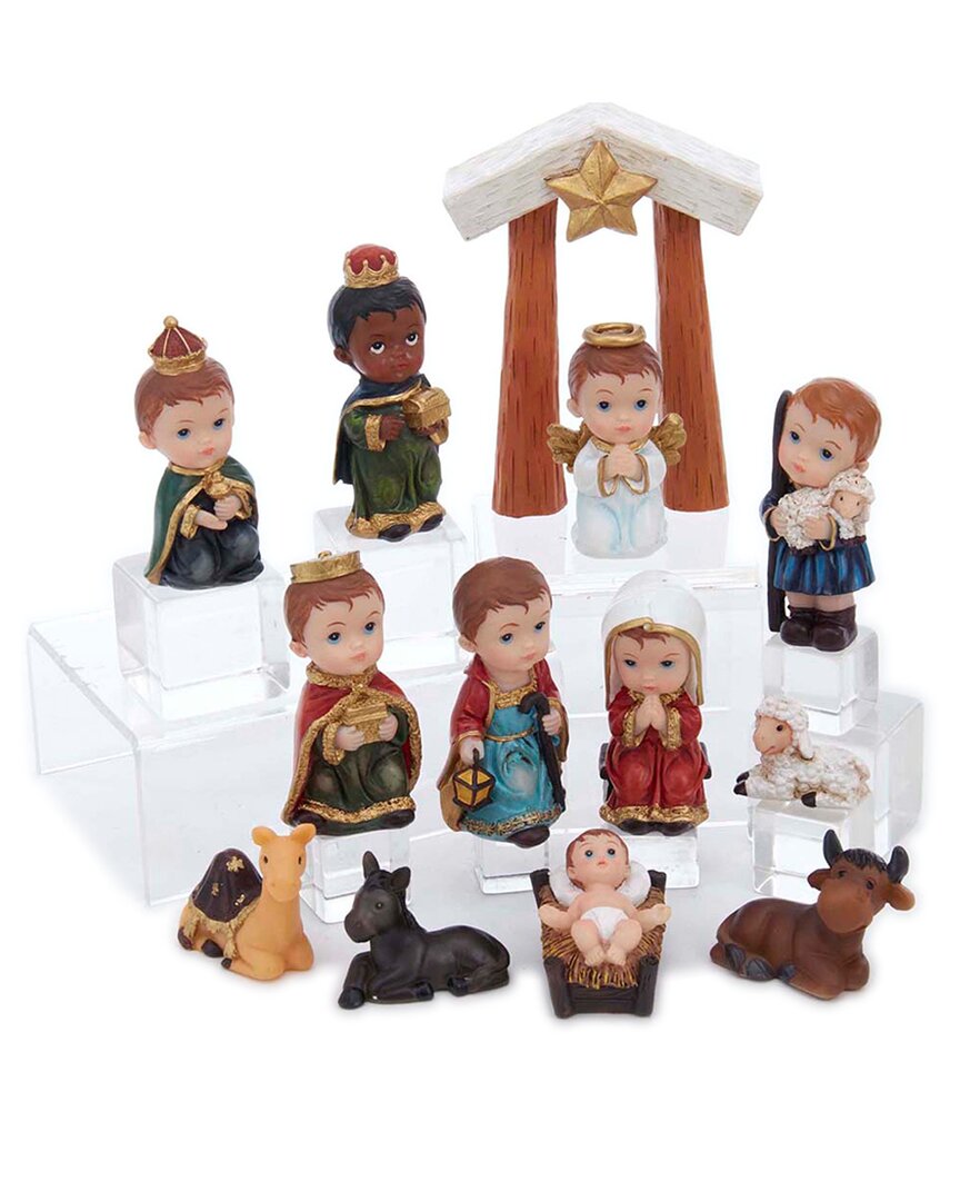 Kurt Adler Nativity Set In Multi