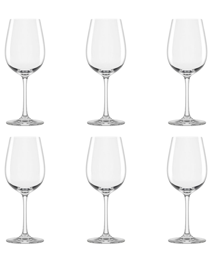 10 Strawberry Street Set Of 6 Vail Glassware: Red Wine Glass