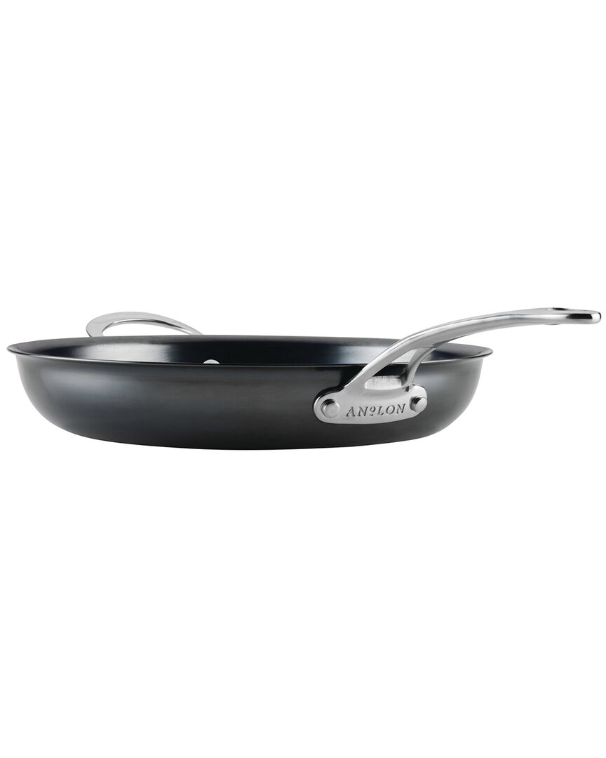 Anolon N2 12in Carbon Steel Fry Pan With Helper Handle In Black