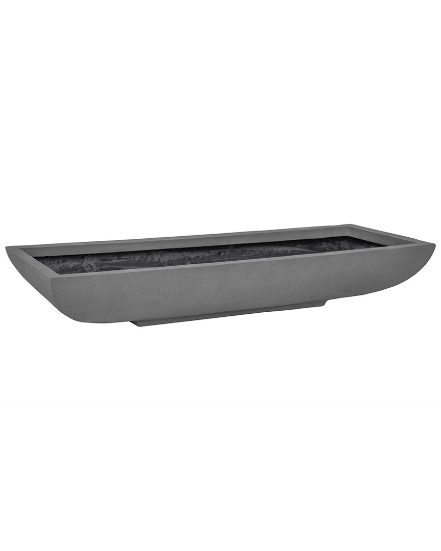 Creative Displays Rectangular Outdoor Planter In Grey
