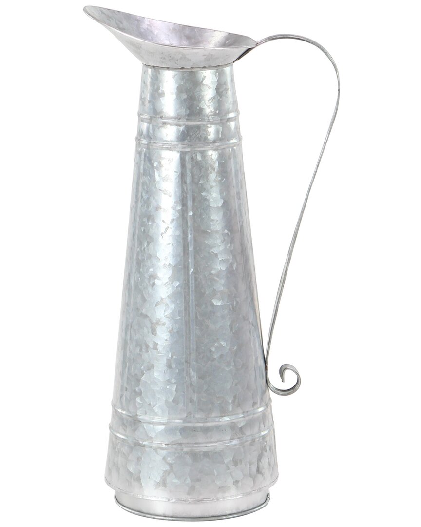Shop Peyton Lane Watering Can Metal Planter In Silver