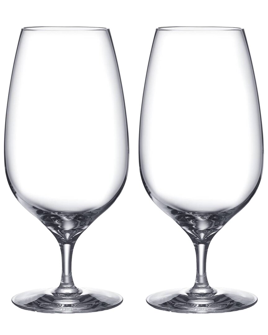 Waterford Set Of 2 Craft Brew Stemmed Beer Glasses In White