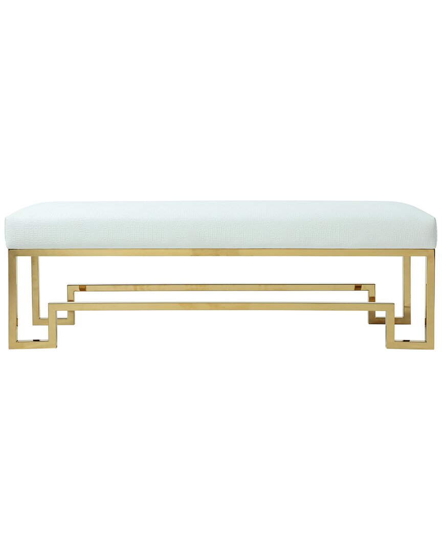 Shatana Home Laurence Bench In Gold