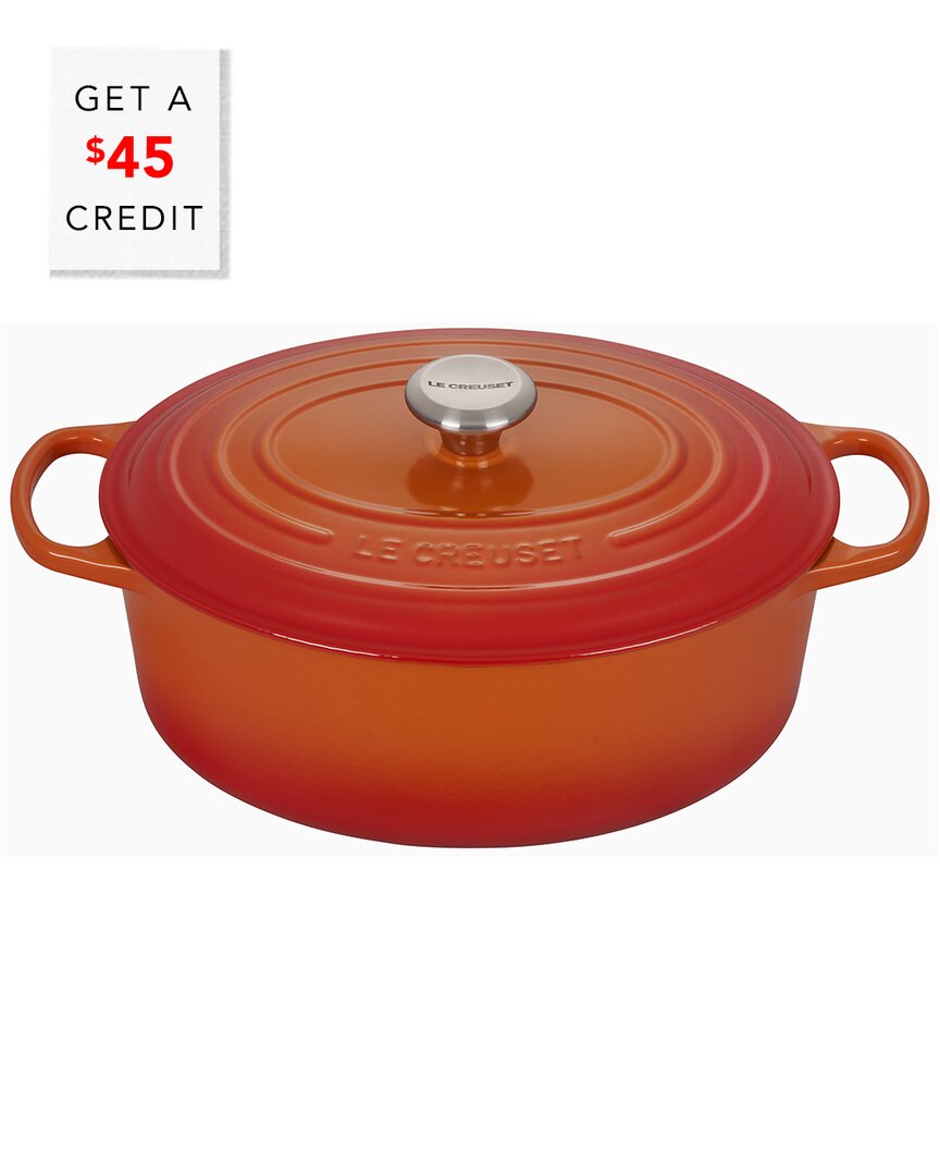 Le Creuset 9qt Signature Round Dutch Oven With $50 Credit In Nocolor