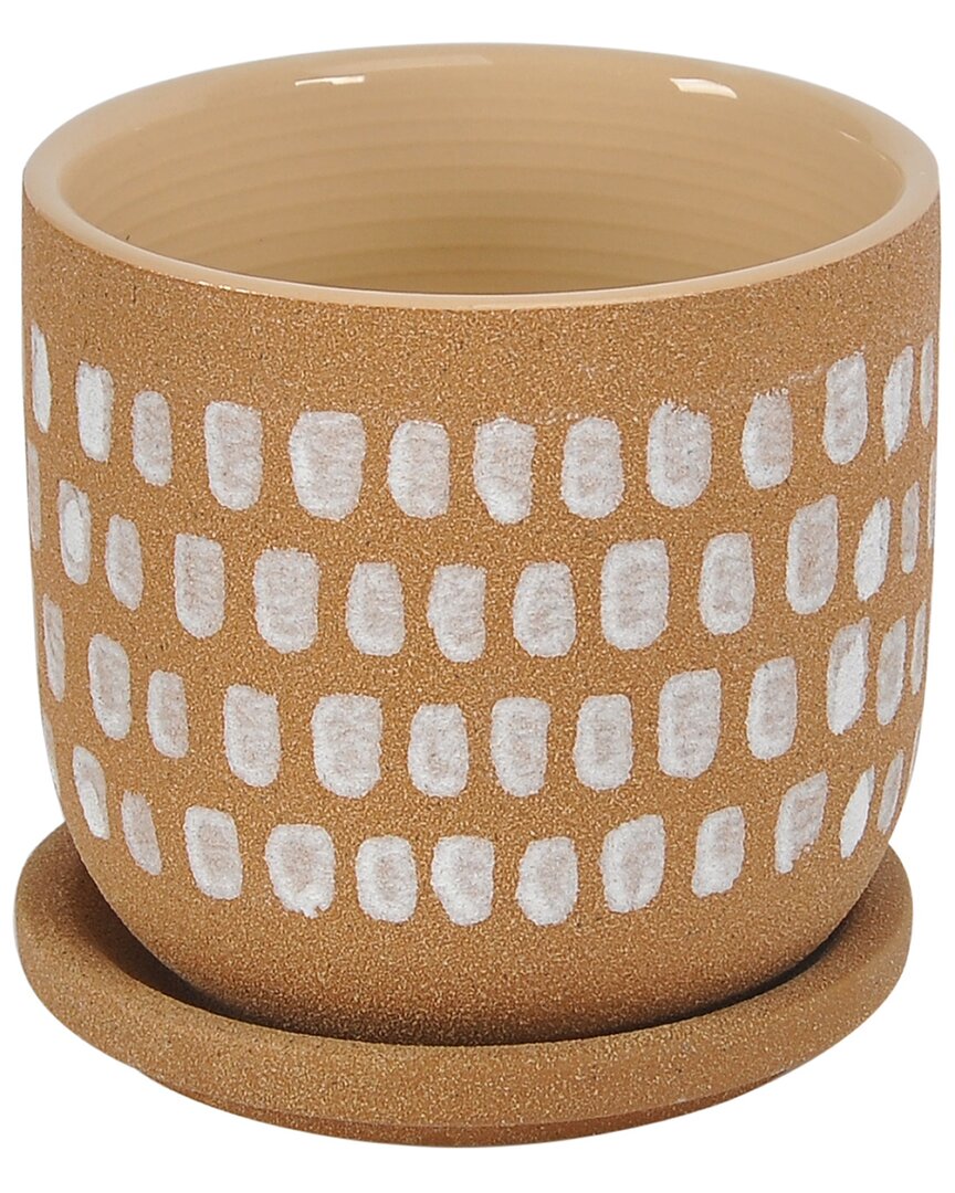 Moe's Home Collection Botanical Planter 5.75in In Metallic