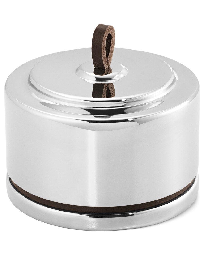 Georg Jensen Manhattan Round Box In Metallic