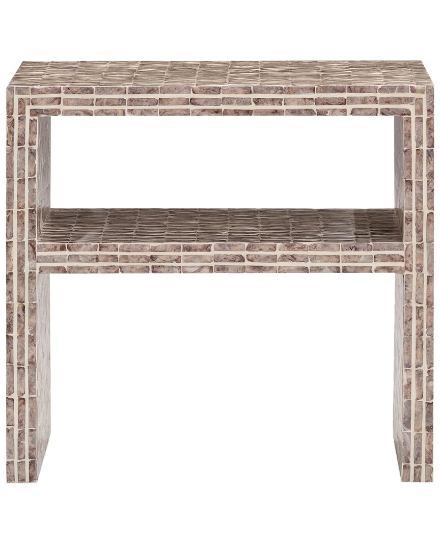 Tov Furniture Derry Lavender Capiz Shell Nightstand