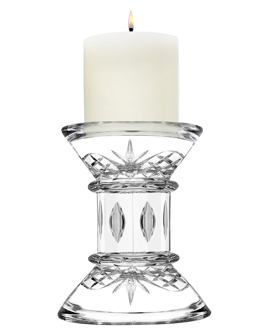 Godinger Dublin Crystal Pillar Holder With Candle