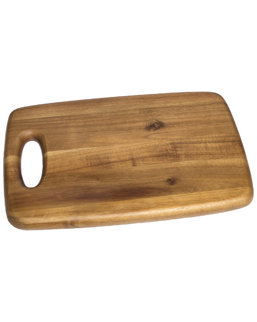 Lipper International Acacia Medium Cutting Board With Cut Out Handle In Brown