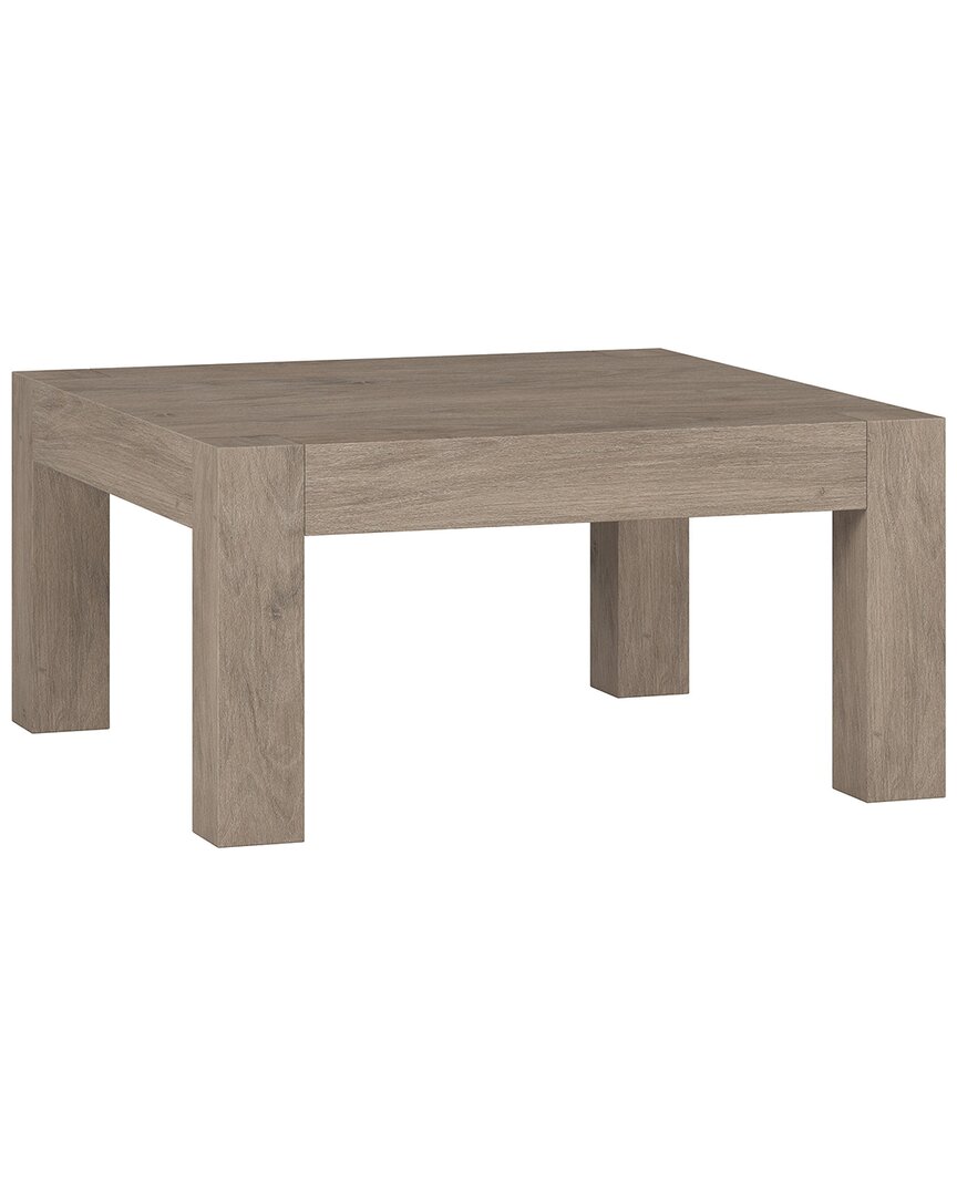 Abraham + Ivy Langston 34 Wide Square Coffee Table In Grey
