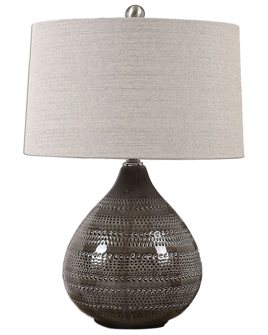 Shop Uttermost Batova 24.5in Table Lamp In Gray