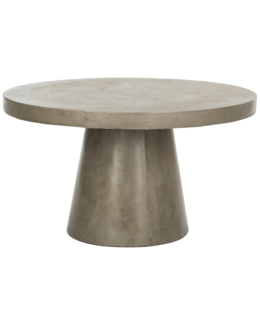 Safavieh Delfia Indoor/outdoor Modern Concrete Round 27.56in Dia Coffee Table