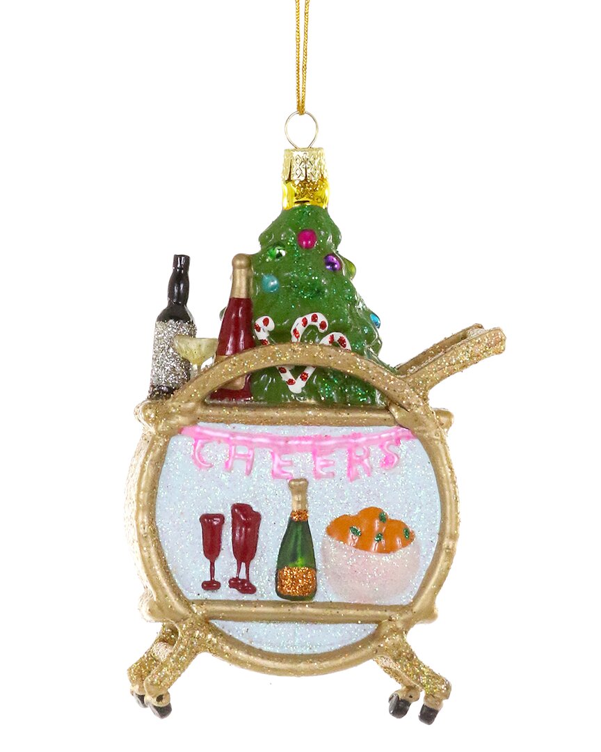 Cody Foster & Co. Holiday Bar Cart Ornament In Multi