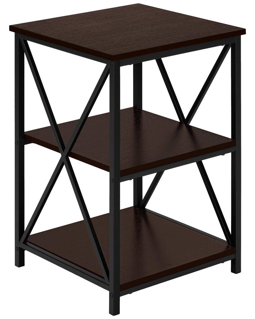 Monarch Specialties Side Table Nightstand In Brown