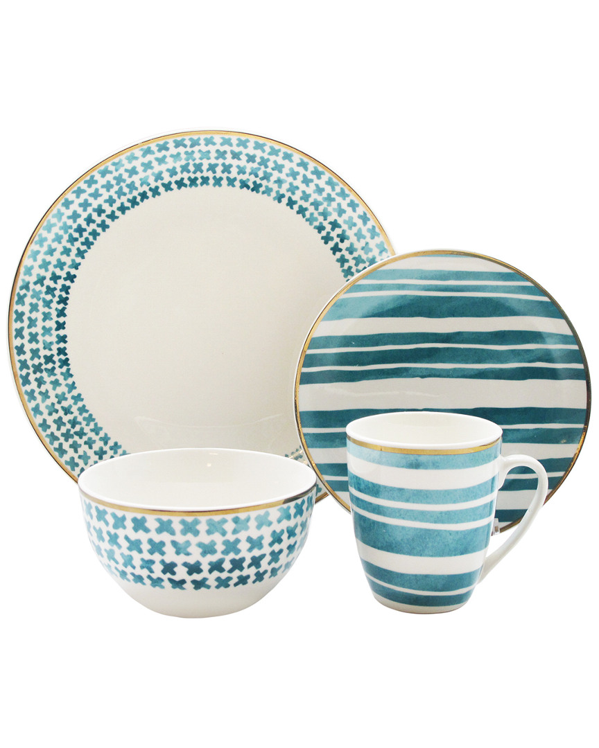 ELLE DECOR CHERIE 16PC DINNERWARE SET