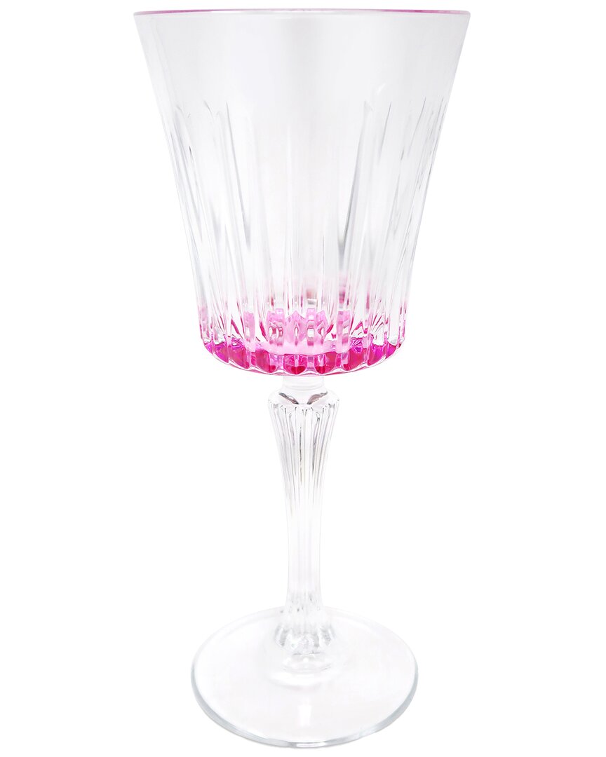 Vivience Set Of 6 Water Glasses With Bottom Detail